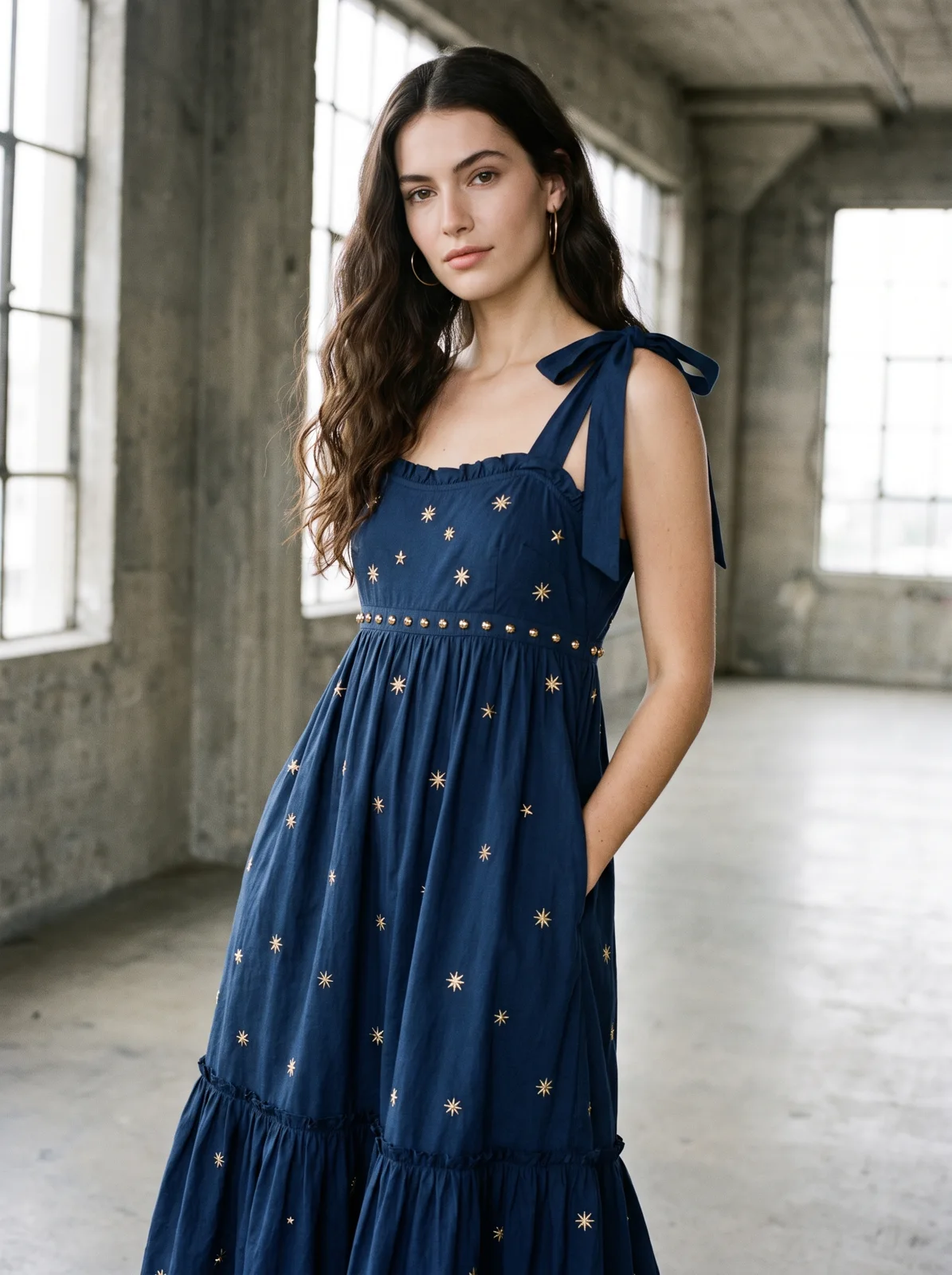 Star Sundress - Navy